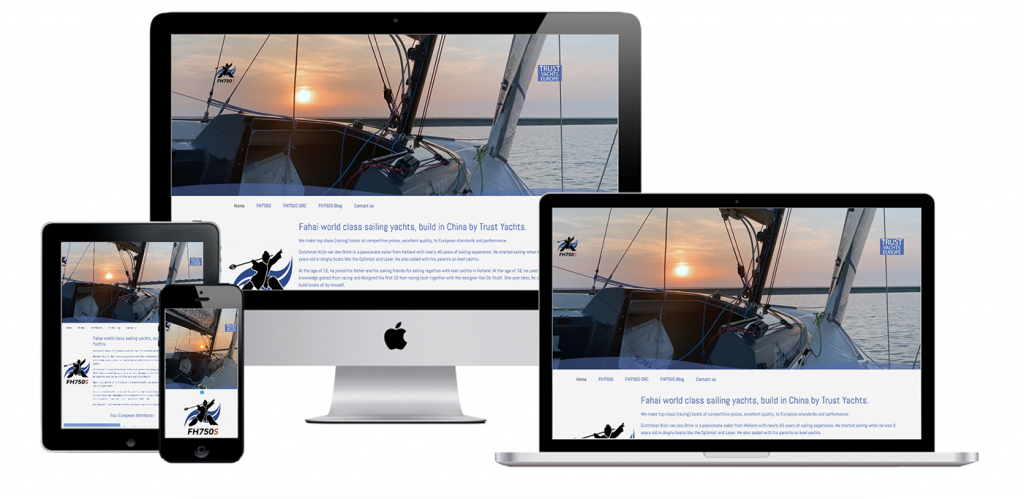 Voorvertoning website Trust Yachts